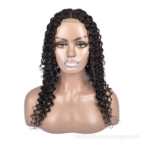 Tuneful wholesale Deep wave HD lace human hair brazilian virgin hair 360lace front wigs with 6*2 closure for black women
